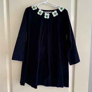 Bella Bliss Size 7- Navy Fine Cord- Flower Details- EUC